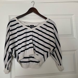 Guess striped crop top